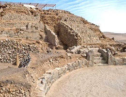 Huaca de los Idolos en Aspero